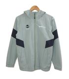 デサント DESCENTE MoveSport ムーブスポーツ 24SS スポーツウェア クロスウェア ジャケット 4WAYストレッチナイロン バイカラーフルジップフーディー 接触冷感 DMMXJF13 ロゴ プリント S カーキ ネイビー /X