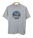 パタゴニア Patagonia 美品 デイリー・ティー 45235SP19 Tシャツ カットソー 半袖 プリント アウトドアウェア クルーネック XS グレー /X