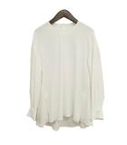 エンフォルド ENFOLD 300DS330-1590 PEダブルクロス バックフレアー プルオーバー ブラウス ブランドタグ欠損 36 ホワイト