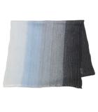 アルマーニ コレツィオーニ ARMANI COLLEZIONI ストール マフラー ウールシルク グラデーション フリンジ ホワイト ブルー グレー ブラック /X