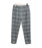 スピック&スパン ノーブル Spick&Span Noble チェック テーパードパンツ グレンチェック タック 38 M相当 グレー系 /X