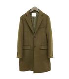 フォーワンセブンバイエディフィス 417byEDIFICE 17AW チェスターコート ウール カシミヤ混 S オリーブ