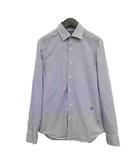 ジースターロウ G-Star RAW Core Super Slim Shirt L/S スーパー スリム シャツ ストレッチ 総柄 ワンポイント 長袖 S ブルー系