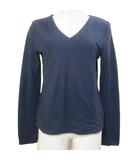 ラルフローレン RALPH LAUREN SPORTS カットソー Tシャツ 長袖 Vネック M 紺 ネイビー /X
