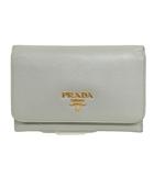 プラダ PRADA サフィアーノ 二つ折り カードケース グレー系