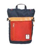  アッソブ AS2OV デイパック HI DENSITY CORDURA NYLON 2WAY リュックサック ハンドバッグ ナイロン レザー 鞄 B4収納 紺 赤系 茶 ユニセックス /X