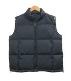 ギャップ GAP 22AW ダウンベスト ジップアップ スタンドカラー ラバーワッペン ワンポイント XS 紺 ネイビー /X