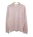 ギャップ GAP タグ付き 19AW リネンコットン クルーネック ニット プルオーバー 長袖 M ピンク /X