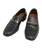 サルヴァトーレフェラガモ Salvatore Ferragamo ヴァラ ビット ローファー スリッポン レザー シューズ 7.5 EE ブラック