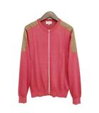 ランバン スポール LANVIN SPORT VMS4031A2 ニット ジップアップ ジャケット カーディガン ゴルフウエア 美品 40 ピンク系