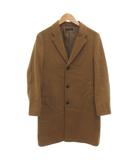ユニクロ UNIQLO チェスターコート ウール カシミヤ混 ひざ丈 XS 茶 ブラウン /FF