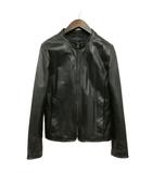 シャマ SHAMA レザー シングル ライダース ジャケット 牛革 40 ブラック