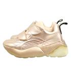 ステラマッカートニー STELLA McCARTNEY ベルクロ スニーカー 38 ピンクゴールド系