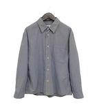 マーガレットハウエル MHL. 596-1150506 TINY GINGHAM COTTON SHIRT ギンガムチェック シャツ S ネイビー