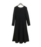 ユナイテッドアローズ UNITED ARROWS RY/N フレア ニット ワンピース ロング FREE ブラック