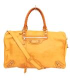 バレンシアガ BALENCIAGA 272473・1000 / 527147 レザー ボストン バッグ トラベル 旅行かばん イエロー系