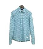 スコッチ&ソーダ SCOTCH & SODA vacanza ロールアップ チェック シャツ S グリーン ネイビー