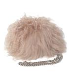 トゥデイフル TODAYFUL タグ付き Fur Chain Bag ファーチェーンバッグ 2way ミニ ハンドバッグ ショルダーバッグ チベットラム 鞄 ベージュ /X