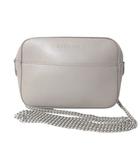 ジェイ&エムデヴィッドソン J&M Davidson CHAIN PEBBLE MINI チェーンペブルミニ ショルダーバッグ レザー 斜め掛け 鞄 グレージュ /X