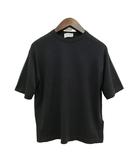 ジョンスメドレー JOHN SMEDLEY S4621 シーアイランド コットン 30G ニット Tシャツ 半袖 美品 M ブラック