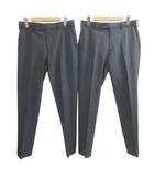 ユニクロ UNIQLO 美品 24SS 2点セット 感動パンツ トラウザー スラックス W76 L73 ダークグレー 321-463816 /X