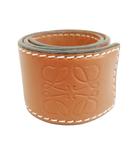 SMALL SLAP BRACELET アナグラム レザー スラップ ブレスレット ブラウン