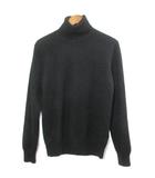 ユニクロ UNIQLO カシミヤニット セーター タートルネック プルオーバー 長袖 M 黒 ブラック /X