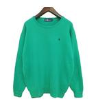 ラルフローレン RALPH LAUREN コットン ニット セーター クルーネック プルオーバー インパクト21 L グリーン