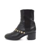 シャネル CHANEL G30161 アイコンスタッズ付き サイドゴアブーツ 36