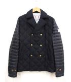 モンクレール MONCLER ガムブルー アームナイロン ダウンジャケット Pコート 2