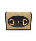 グッチ GUCCI 621887 ホースビット キャンバス レザー 二つ折り財布