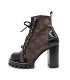 ルイヴィトン LOUIS VUITTON スタートレイルライン モノグラム アンクルブーツ 36