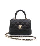 シャネル CHANEL AP4244 マトラッセ ココハンドル 14.5 ミニ チェーンショルダーバッグ