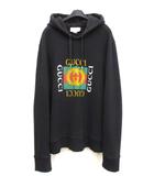 グッチ GUCCI 454585 ヴィンテージ加工オールドロゴプリント パーカー XL