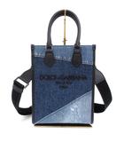 ドルチェ&ガッバーナ ドルガバ DOLCE&GABBANA 24AW デニム パッチワーク ハンドバッグ ショルダーバッグ BM2123AO998