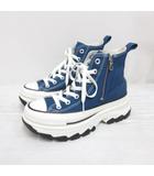 コンバース CONVERSE 25SS ALL STAR TREKWAVE Z HI 1SD979 オールスター トレックウェーブ ハイカット スニーカー シューズ 厚底 23cm 紺 ネイビー 靴 箱付き