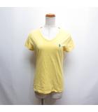 ラルフローレン RALPH LAUREN SPORT 半袖 Vネック Tシャツ S 黄 イエロー ポニー刺繍 カットソー 正規品