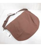 ユニクロ UNIQLO U ユー 261-456847 ドローストリング ショルダー バッグ 茶 ブラウン タグ付き