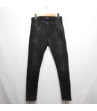 ザラマン ZARA MAN ストレッチ スキニー デニム パンツ ジーンズ 40 黒 ブラック ジッパーフライ
