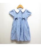 子供服 半袖 ワンピース 130 ブルー