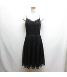  エメ AIMER パーティードレス ワンピース 9AR 黒 ブラック 裏地付き 日本製