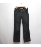 リーバイス Levi's SUPERLOW BOOT ローライズ ブーツカット デニム パンツ ジーンズ 24 黒 ブラック ストレッチ ジッパーフライ
