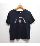 エイチ&エム H&M 美品 半袖 プリント Tシャツ カットソー S ネイビー