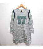 アングリッド UNGRID 長袖 Tシャツ ワンピース F 杢グレー USED風 チュニック