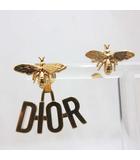 DIOREVOLUTION ディオレボリューション ピアス 蜂 BEE ビー ロゴ ゴールド色 スタッド 箱 保存袋付き ☆AA★