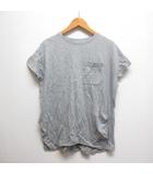 半袖 ビッグ Tシャツ カットソー 2 グレー