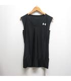 スポーツウェア Vネック タンクトップ XL 黒 ブラック クールドライ ヒートギア タグ付き