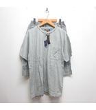 ポールスチュアート PAUL STUART ルームウェア パジャマ セットアップ 半袖Tシャツ ハーフパンツ L グレー 部屋着 タグ付き