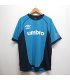 アンブロ UMBRO 美品 サッカー フットサル 半袖 メッシュ Tシャツ L ブルー UFS7161 プラクティスシャツ