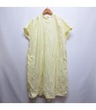 ユニクロ UNIQLO U 半袖 パラシュート ワンピース M 黄 イエロー 腰ひも付き ユニクロユー